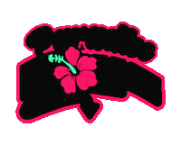 TheStingrayAllstarsTampa wave splash paradise pineapple Sticker