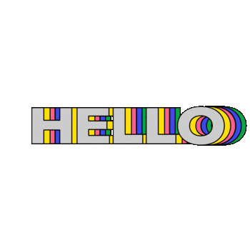 Rainbow Hello Sticker by donuts communication SA