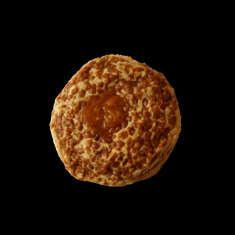 YVRCookie giphygifmaker cookie caramel gooey GIF