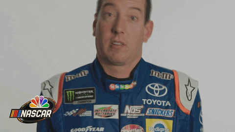 kyle busch idk GIF by NASCAR on NBC