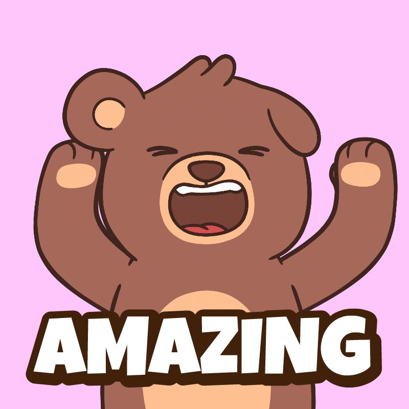 Teddy Bear Wow GIF by BEARISH