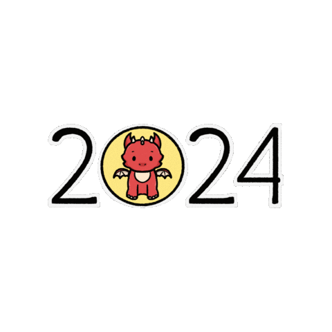 New Year Art Sticker