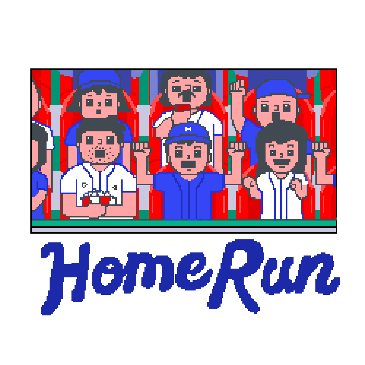 Strike Out Home Run Sticker by Percolate Galactic