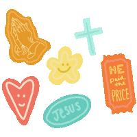 Praying Hands Love Sticker