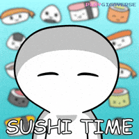 Fish Sushi GIF by Playgigaverse