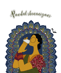 Saree Darling Sticker by Suta Bombay