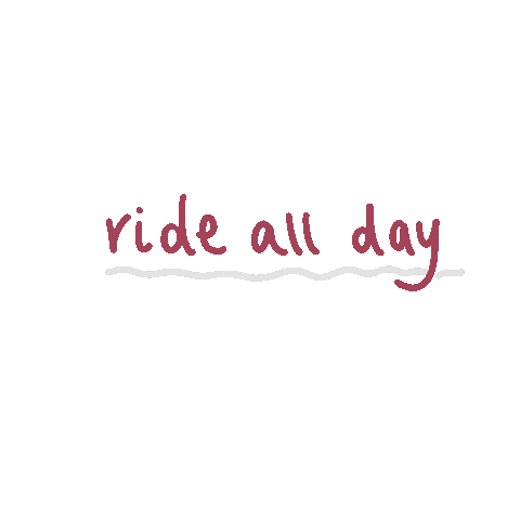 carocg30 ride bike ride tres vides ride all day Sticker