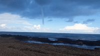 Waterspout Spotted Swirling Along Libyan Coast