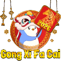 Chinese New Year Penguin Sticker by Pudgy Penguins