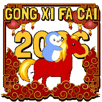 恭喜发财 Chinese New Year Sticker by Pudgy Penguins