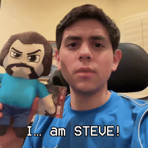 Jack Black Minecraft Steve GIF