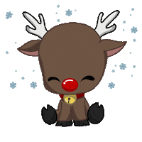 Rudolph The Red Nosed Reindeer Winter Sticker