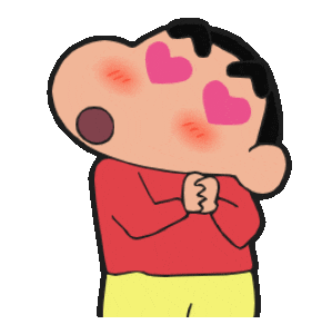 Crayon Shinchan Love Sticker by Shin chan Official