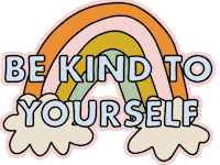 Be Kind To Yourself Sticker by Poppy Deyes