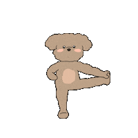 yogiuun dog no puppy yoga Sticker