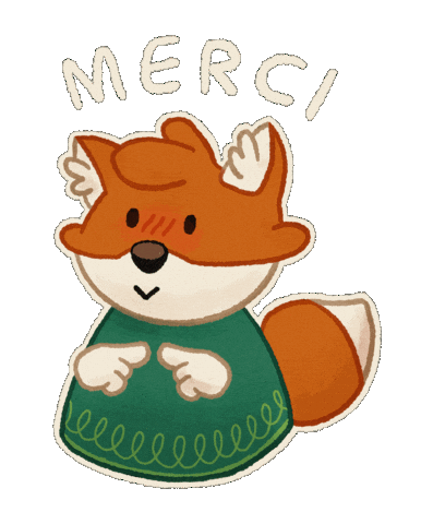 LaPesteMojo thank you fox giphycreatortest merci Sticker