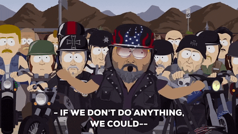 gang biker GIF by South Park 