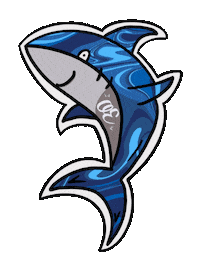 Surf Tiburon Sticker by THINKINIT