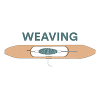 wovenmemories yarn shuttle textile weaving Sticker