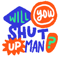 Text Shut Up Sticker by eugeniaclara