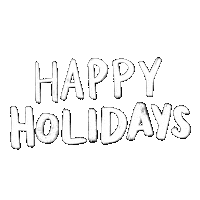 Christmas Happy Holidays Sticker