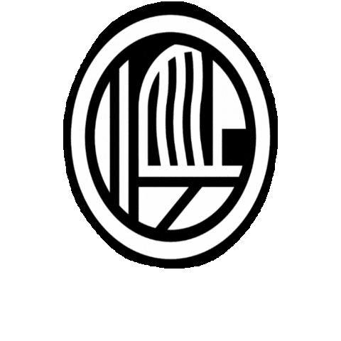 TheMenagerie logo white jump shapes Sticker