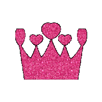 Pink Crown Sticker by AJ Yates Inc.