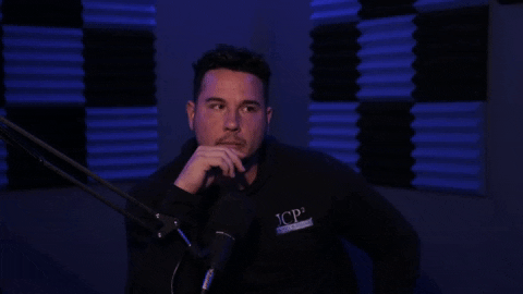 GrindingforGreatness giphygifmaker podcast thinking smiling GIF