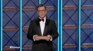 Nervous Stephen Colbert GIF by Emmys