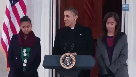 Sasha Obama Thanksgiving GIF by Obama
