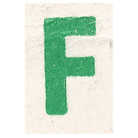 Typography F Sticker