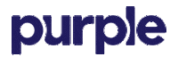 Purple Mattress Sticker by Purple