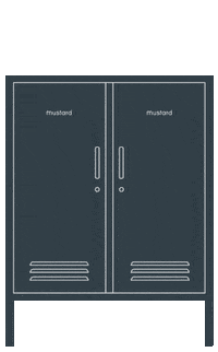 Locker Slate Sticker by mustard made