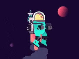 space flying GIF by Gustavo Rondon