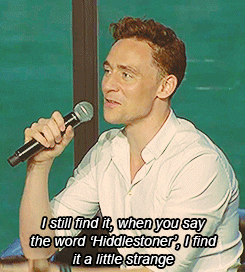 'so whatcha doing?' tom hiddleston GIF