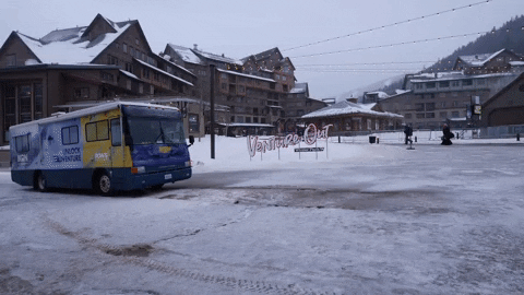 Snowboarding Road Trip GIF by ikonpass