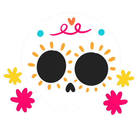 Mexico Skull Sticker