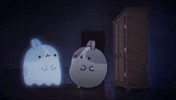 Shocked Halloween Horror GIF by Molang