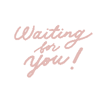Lettering Waitingforyou Sticker
