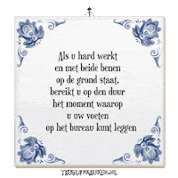 Focus Spreuk Sticker by Tegelspreuken.nl