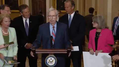 Mitch Mcconnell Pause GIF by GIPHY News