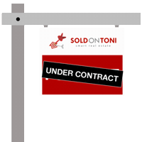 SoldOnToni real estate keller williams under contract sale pending Sticker