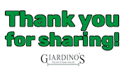 Thanks For Sharing Cocktails Sticker by Giardino’s Abington