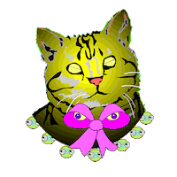 i love you cat Sticker by ladypat
