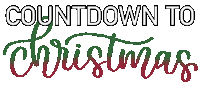 Counting Down Merry Christmas Sticker