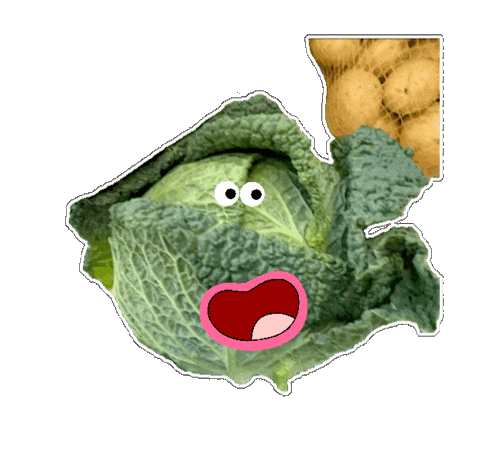 Scream Cabbage Sticker