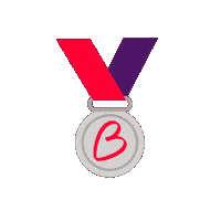 Celebration Medal Sticker by Blood Cancer UK