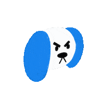 maxjuliab dog angry puppy dogs Sticker