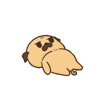 Pug Grumpydog Sticker