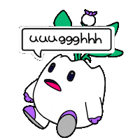 Regret Ugh Sticker by Magic Eden